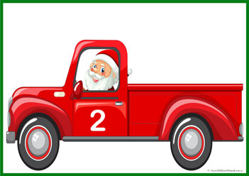 Santa Jeep Gift Number Counting 2, numbers