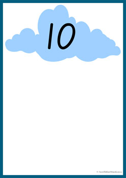 Kite And Cloud Number Matching 10