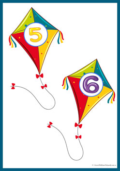 Kite And Cloud Number Matching 13