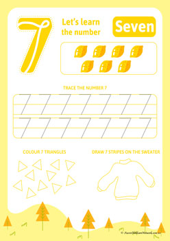 Lets Learn Number 7