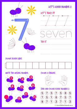 Purple Learn Number 7