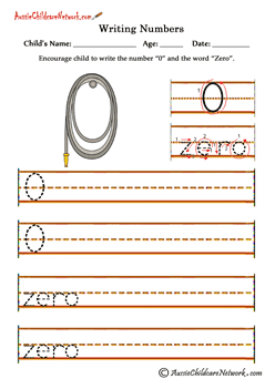 numbers worksheets from 1-20