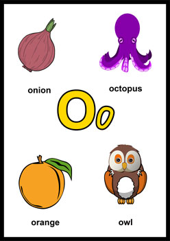 Alphabet Colouring Pages O