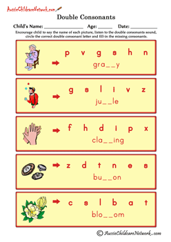 Double Consonants - Aussie Childcare Network