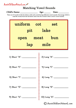 long and short vowels