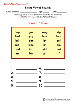short vowel lesson short vowel
