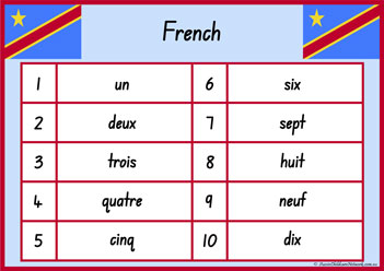 1 To 10 French