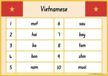 1 To 10 Vietnamese