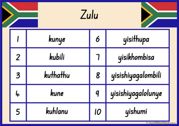 1 To 10 Zulu