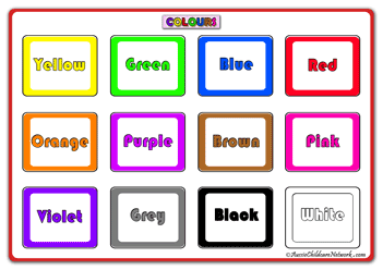 Colour Charts for kids