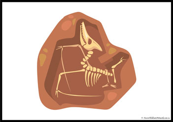 Dinosaur Fossil Poster 12