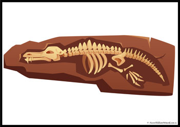 Dinosaur Fossil Poster 3