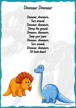 Dinosaur Songs Posters 2