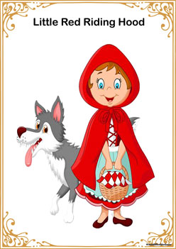 Little Red Riding Hood display posters, fairytale theme posters, fairytale worksheets for children