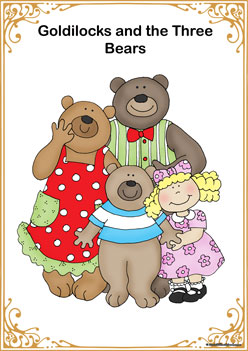 Goldilocks and The Three Bears display posters, fairytale theme posters, fairytale worksheets for children