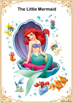 The Little Mermaid display posters, fairytale theme posters, fairytale worksheets for children