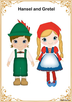 Hansel and Gretel, display posters, fairytale theme posters, fairytale worksheets for children