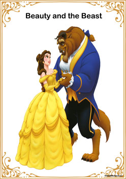 Beauty and The Beast, display posters, fairytale theme posters, fairytale worksheets for children