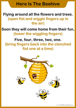 Finger Plays Posters 11-2, children rhymes