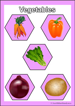 Food Group Poster Vegetables
