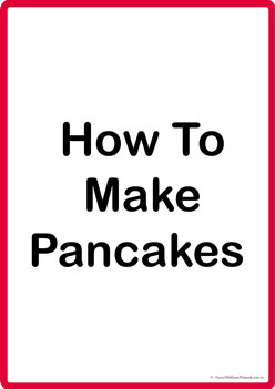 Pancake Making Poster 5, pancake recipe posters, pancake day posters, pancake making recipes, pancake display, step by step pancake recipe posters