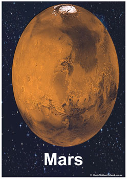 mars planet display posters solar system posters for childcare and teachers
