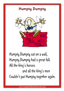 Rhymes Humpty Dumpty