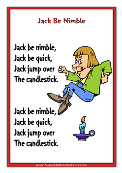 Jack Be Nimble Nursery Rhymes