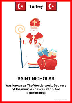 Santa Around The World Posters Saintnicholas