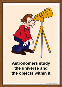 Astronomer poster for children