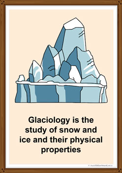 Glaciologist poster for children