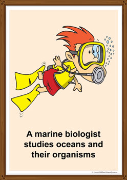 Marine Biologist poster for children