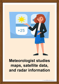 Meteorologist poster for children
