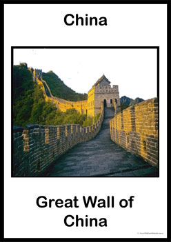 Wonders Of The World Posters - China , seven new wonders of the world display posters, classroom display posters, china posters
