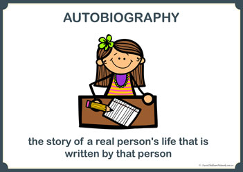 Story Genre Posters Informational 5, autobiography poster