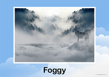 Types Of Weather Foggy, weather learning for children