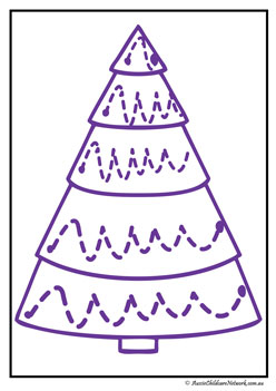 christmas prewriting worksheets, tracing lines on christmas trees, pre writing skills worksheets