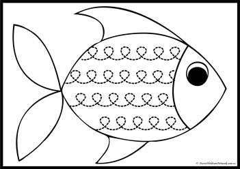 Fish Tracing Lines 5