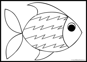 Fish Tracing Lines 9
