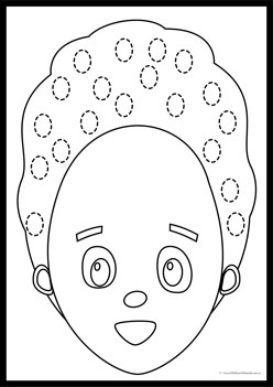 Hairstyle Pattern Tracing 2, pattern tracing pre writing