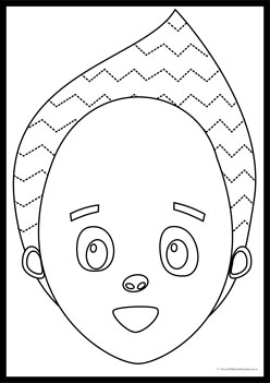 Hairstyle Pattern Tracing 6, pre writing tracing lines