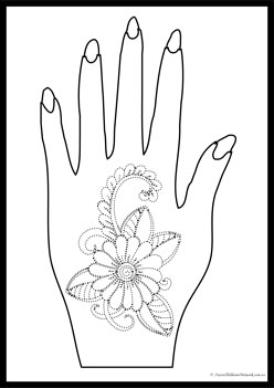 Mehendi Tracing Set8, kids henna designs