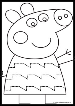 Peppa Pig Tracing Line 8
