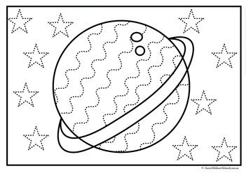 planet tracing lines worksheets space theme prewriting worksheets for preschool