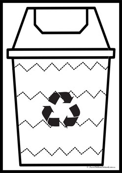 Recycling Bin Tracing Line 10