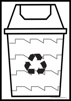 Recycling Bin Tracing Line 3