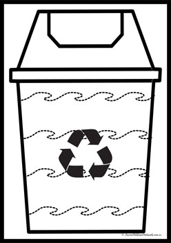Recycling Bin Tracing Line 5