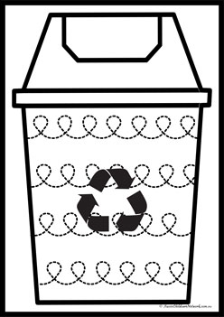 Recycling Bin Tracing Line 6