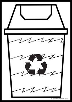 Recycling Bin Tracing Line 9
