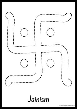 Religions Symbol Tracing Pages 10